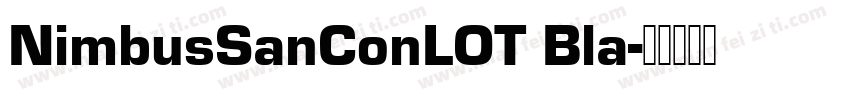 NimbusSanConLOT Bla字体转换